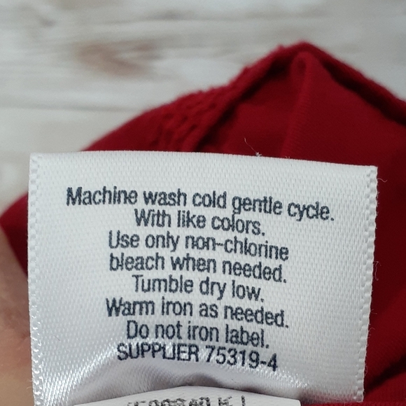 St Johns Bay Womens Capri Pants Size 12 Red 625 - Picture 5 of 5